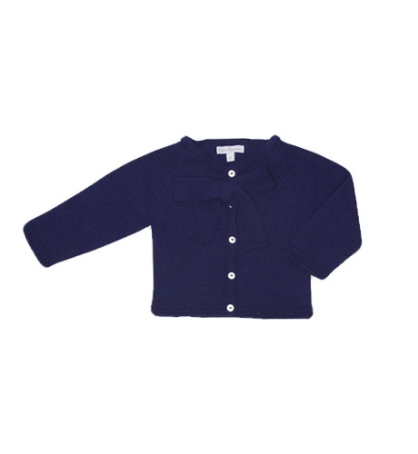 FINA EJERIQUE | Cardigan w/ Ribbon | Navy Blue