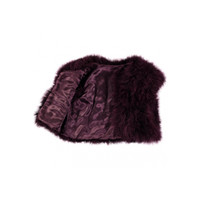 Angel's Face | Marabou Feather Jacket | Red Wine