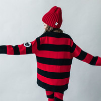 BEAU LOVES | KNIT OVERSIZED SWEATER | STRIPES