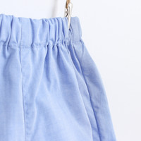 KNOT | SS18 | ADJUSTABLE WAIST SHORTS | BLUE