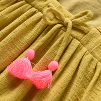 LOUISE MISHA | SS18 | DRESS AKRITI | SAFRAN