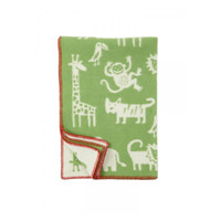 KLIPPAN | Blanket - Woven Eco Wool, Jungle | Green