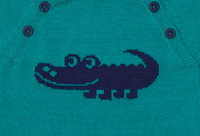 FINA EJERIQUE | Sweater w/ Crocodile | Green