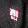 Black/Grey Full Zipper Polar Fleece USA Jacket/Sweatshirt