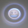 Set of Two Happy Face Emoji Projecting Refillable Lighters
