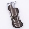 Pewter Metal LED Skull & Crossbones Dual Flame Lighter