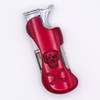 Red Metal LED Skull & Crossbones Dual Flame Lighter