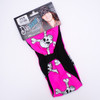 Pink Skull + Crossbones Stretch Spandex Headband