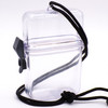 Clear Waterproof Cigarette or Cannabis Stash Box w/Lock and Adjustable Lanyard - Kings