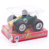 Vintage 2002 New-Ray Green #18 Metal Mini Formula Pull-Back Race Car