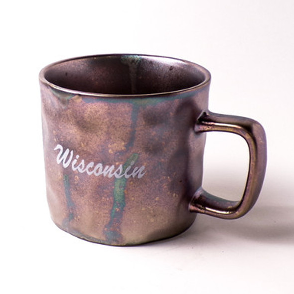 Metallized Ceramic Wisconsin Coffee Mug