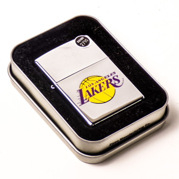 Genuine Silver Plated Los Angeles Lakers NBA  Zippo Lighter