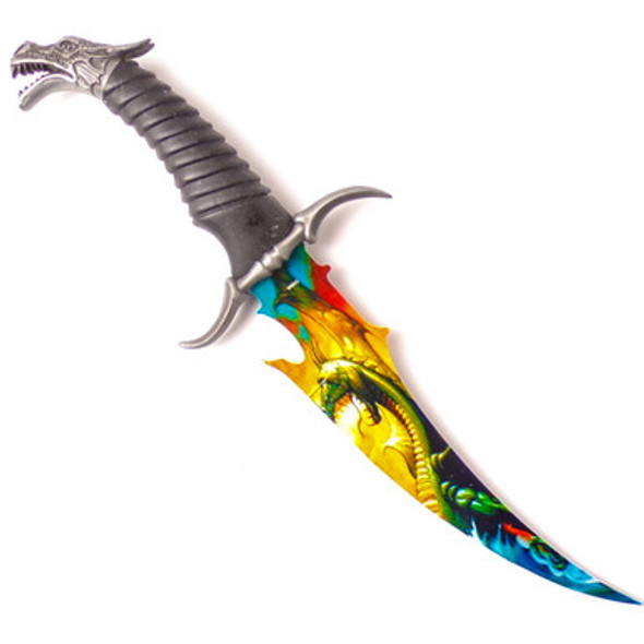 7.5" Stainless Steel Dragon Blade/Handle Knife with Stand
