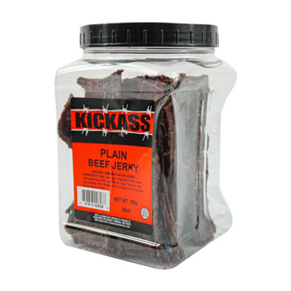 Tub of 35 Kick Ass Original Beef Jerky Sticks