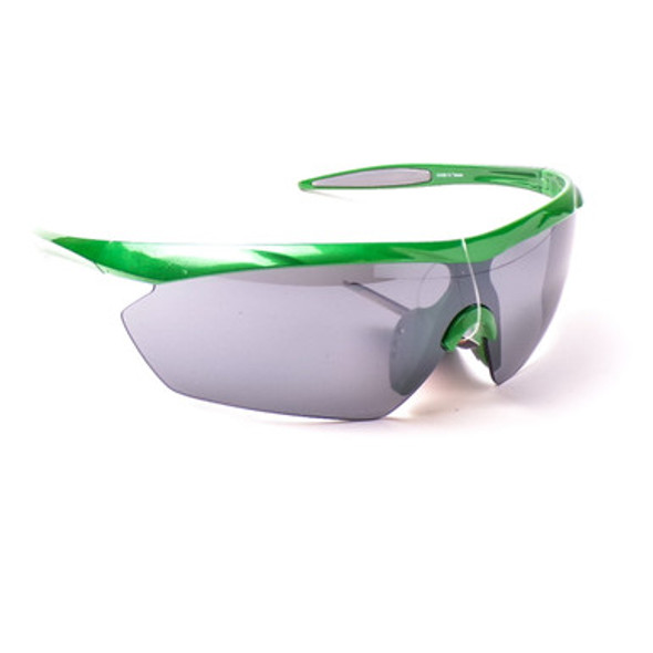 Soft Touch Green Semi-Frame Blade Sunglasses