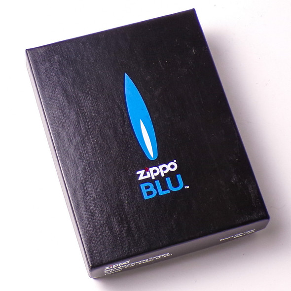 Genuine Zippo Blu Collectible Shadow Chrome Torch Lighter