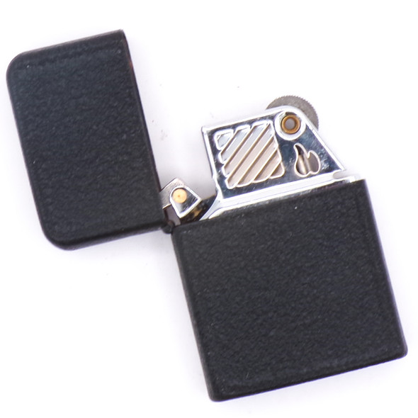 Black Graphite Flip Top Durolite Refillable Lighter