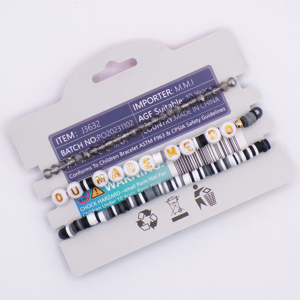 Three Taylor Swift Lyric Collectible "Look What You Made Me Do" Friendship Bracelets