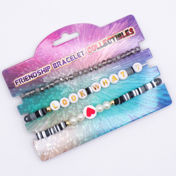 Three Taylor Swift Lyric Collectible "Look What You Made Me Do" Friendship Bracelets
