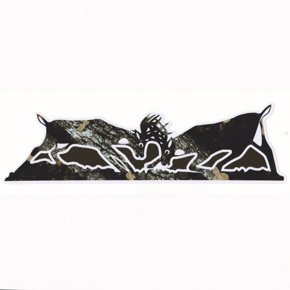 7.5" x 2" Fighting Deer Bucks Camo Weather Resistant Vinyl Decal Sticker