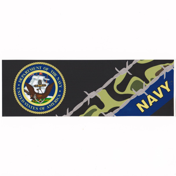 8" x 3" Department of The Navy USA Weather Resistant Vinyl Decal Sticker