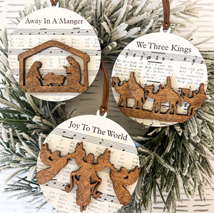 CHRISTMAS MUSIC ORNAMENTS CHRISTMAS MUSIC ORNAMENTS