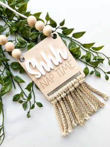 SHHH NAP TIME DOOR HANGER | WHOLESALE