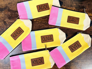 PERSONALIZED PENCIL POUCH PERSONALIZED PENCIL POUCH