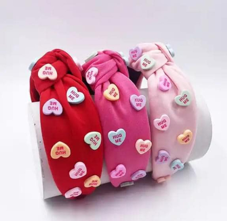 CONVERSATION HEARTS HEADBANDS