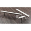 5" Centers Stainless Steel Hollow Bar Pull with Beveled Ends