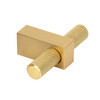 2-3/8" Long Knurled Bar Knob  Larkin Collection