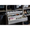 5-Compartment Jewelry Organizer Drawer in Grey Felt Drawer Organizers Collection