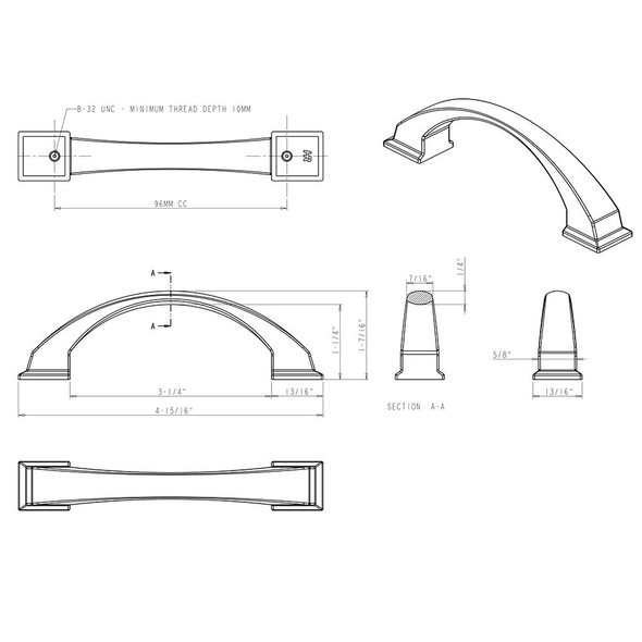 Centers Handle 944 Roman Collection