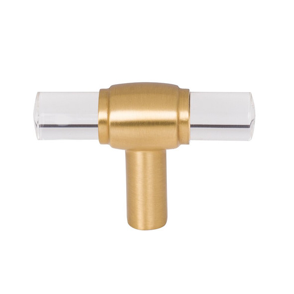 2" Cabinet "T" Knob in Clear Acrylic 775L Carmen Cabinet Hardware Collection