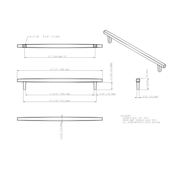 Appliance Pull 905 Whitlock Collection
