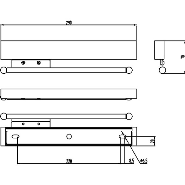 Sliding Wardrobe Hangers 295W Closet Hardware Collection