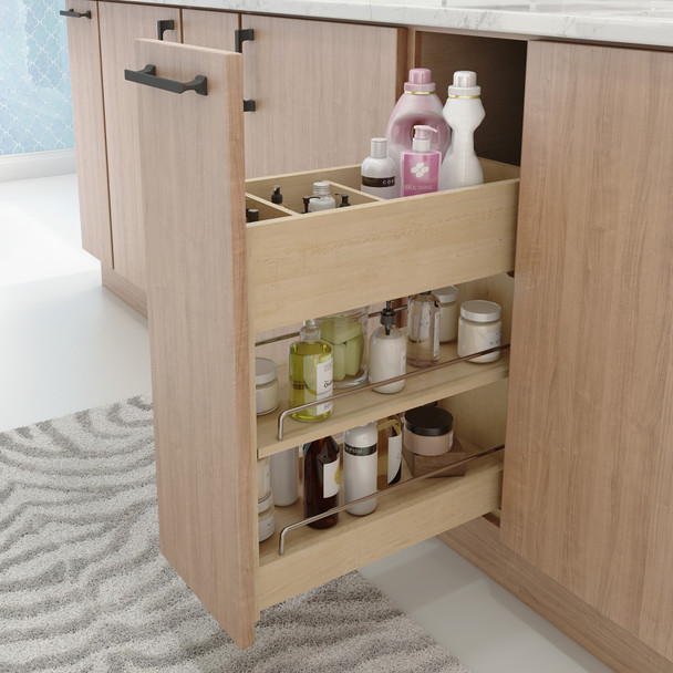 8" "No Wiggle" Soft-close Vanity Cabinet Pullout