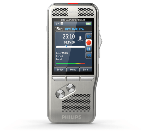 Philips DPM8500 PocketMemo Voice Recorder - Slide Switch with Barcode Reader