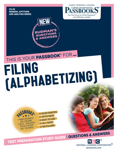 Passbooks.com | Filing (Alphabetizing) (CS-45)