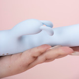 Doe Eyes Rabbit Hands-Free Suction Cup Vibrator SHD-S642-2 9 Modes G/Clit Waterproof