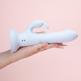 Doe Eyes Rabbit Hands-Free Suction Cup Vibrator SHD-S642-2 9 Modes G/Clit Waterproof