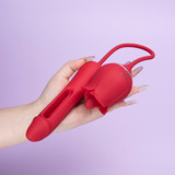 Rose Pro 21 Thrusting Tongue Licking Vibrator SHD-S361-21 G/Clit 9 Modes Heat Waterproof