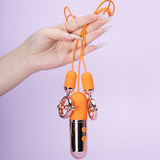 Forbidden Lock Nipple Clamps Vibrator SHD-S471 Nipple Clamp Vibration 9 Modes Stimulator Remote Waterproof Silicone Sex Toy