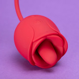 Rose Thrusting Tongue Licking Vibrator SHD-S 9 Modes G-Spot Clit Heat Waterproof
