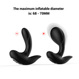 10 Frequency Remote Control Inflatable Prostate Toy Expandable Male Anal Massager Waterproof Rechargeable