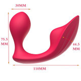 Wearable Panty Vibrator G-Spot & Clitoral Dual Stimulator Wireless Remote Control Adult Sex Toy