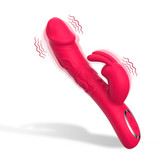 Rabbit Vibrator for Women Realistic Dildo G-Spot & Clitoral Dual Stimulation Waterproof Rechargeable Adult Sex Toy