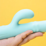 Rotating Swing Rabbit Vibrator G-Spot Clitoral Dual Stimulator Waterproof USB Rechargeable