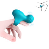 Dolphin Finger Vibrator Clitoral Multi-Point Stimulator IPX6 Waterproof USB Rechargeable