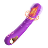 Heating Realistic Vibrator 10 Modes Constant Temp 38-42°C IPX6 Waterproof Magnetic Charge